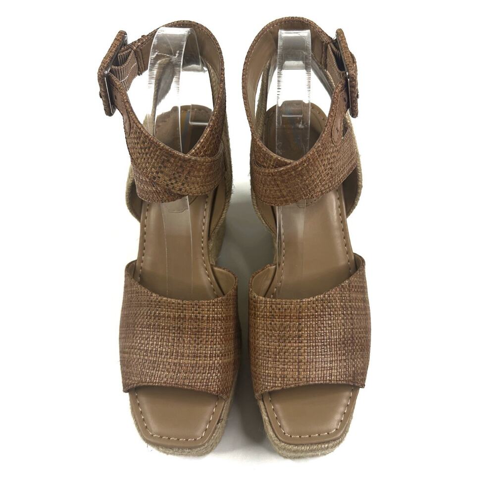 Sam Edelman Vada Espadrille Weave Brown Wedge Platform Sandals Women's 8M New - Picture 2 of 12
